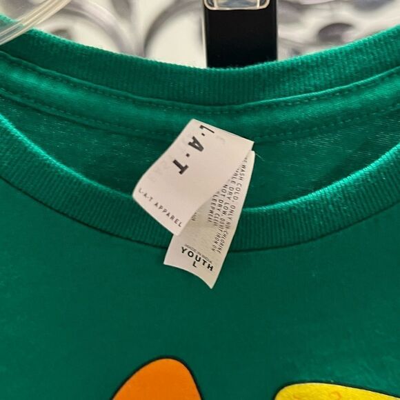 Green Kids T-Shirt with Fun Graphic Youth XL #367 - Picture 3 of 5